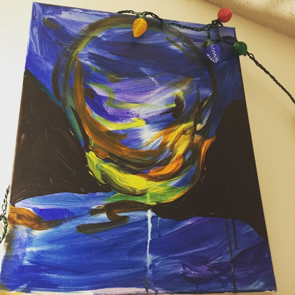 Abstract Acrylic painting